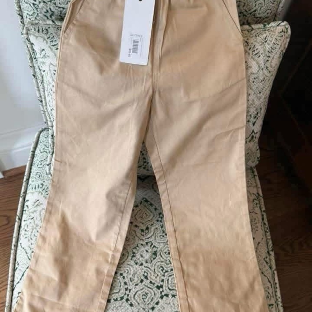 Beige Casual Pants